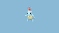 An image of Squirtle wearing a Party Hat (Image via The Pokemon Company)